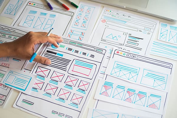 Website Design Stroyboarding